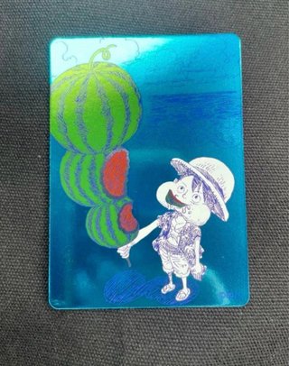 Carta one piece luffy autografata Eiichiro Oda