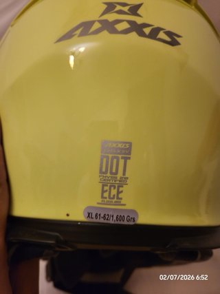 2 Cascos Moto AXXIS Amarillos
