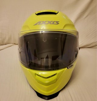 2 Cascos Moto AXXIS Amarillos