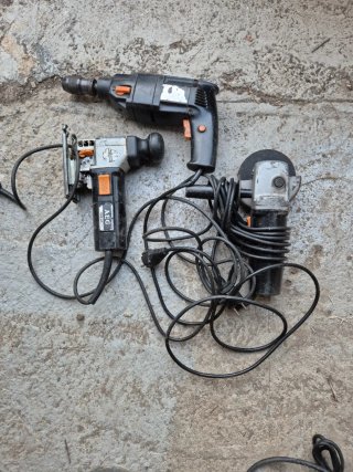 Taladro, radial y caladora