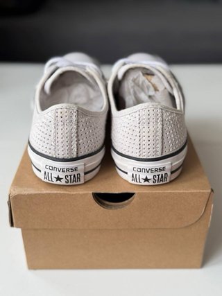 Zapatillas Converse Beige Perforadas Talla 38