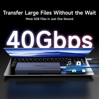 BAWIOFIAU USB‑C a USB-C M-M 40Gbps 240W 8K 2M