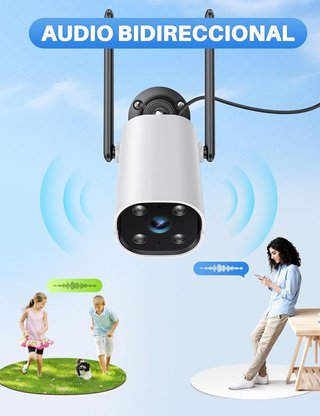 WOLFANG WS02 2K UHD WiFi IA Exterior IP65 PACK 2