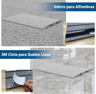 PUNCIA Canaletas suelo adhesivas 4pcs 160cm Gris