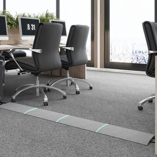 PUNCIA Canaletas suelo adhesivas 4pcs 160cm Gris