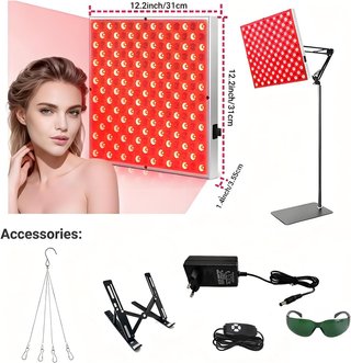 WARMFORWEL Panel Luz Roja Cuerpo 225 LED 660-850nm