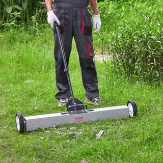 Spazzatrice magnetica da 36 pollici con ruote, cap