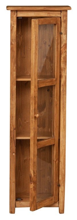 Vetrinetta Country in legno massello di tiglio fin