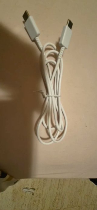Cable Cargador USB-C a USB-C Blanco