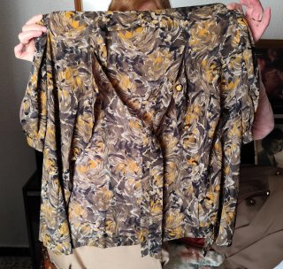 Blusa estampada manga corta