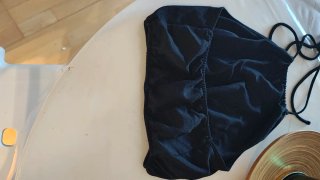 Conjunto pantalón y top negro