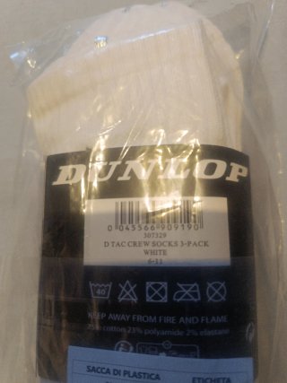 Pack 3 pares calcetines Dunlop tenis pádel