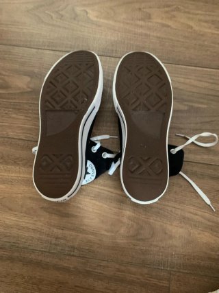 Converse plataforma negras talla 39