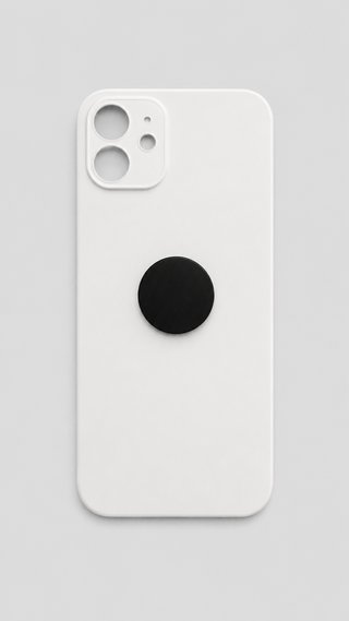Cover posteriore in vetro per iPhone 12 - Bianco