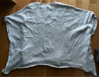 Chaqueta doble gris y blanca talla única