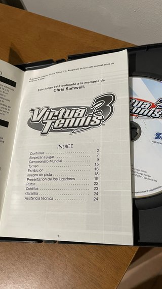 Virtua Tennis 3 para PC, original y completo.