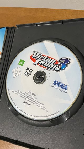 Virtua Tennis 3 para PC, original y completo.