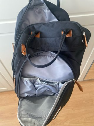 Mochila bebé pañalera cambiador