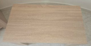 Mesa de centro elevable madera y metal