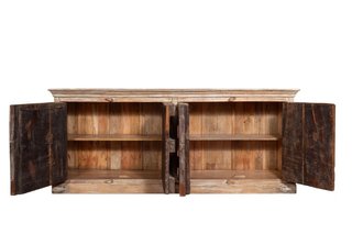 Credenza in legno massiccio riciclato con finitura