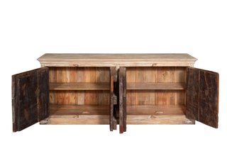 Credenza in legno massiccio riciclato con finitura