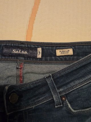 Pantalón Vaquero Salsa Roto Talla 38