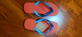 Havaianas Infradito Arancioni e Blu Taglia 35/36