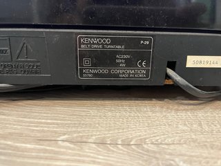 Tocadiscos Kenwood Negro Automático