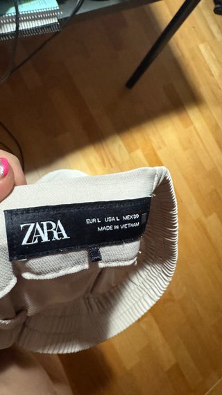 Pantalón Zara Verano Beige
