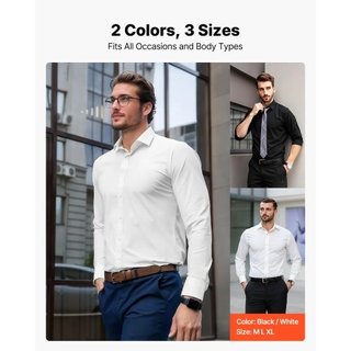 Camicia da uomo con bottoni, camicia da uomo a man