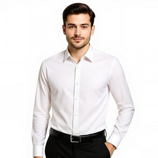 Camicia da uomo con bottoni, camicia da uomo a man