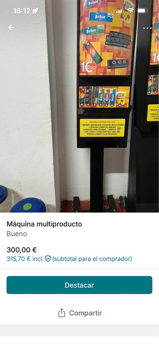 Máquina multiproducto