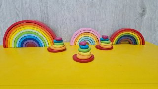 Pack Arcoíris Madera Juguete Educativo