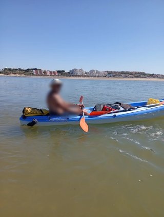 Kayak Bic 3 plazas con asientos y remos
