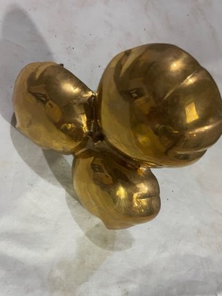 Porta caramelle in ottone a 3 scomparti