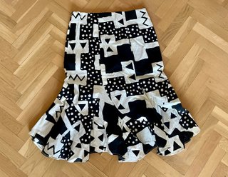 Falda estampada bogolan