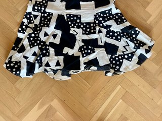 Falda estampada bogolan