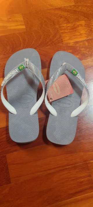 Infradito Havaianas Grigie e Bianche Tg 35/36