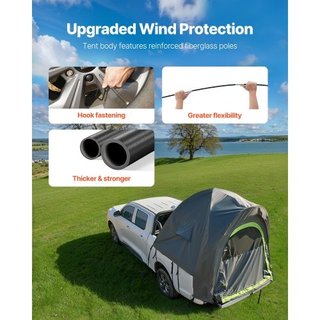 Tenda per pickup, adatta a cassoni da 1,95-2,04 m,