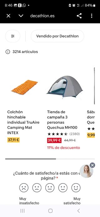 Colchon inflable camping Intex TruAire