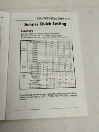 Manual PENTIUM P5I430VX-250DM Explorer II