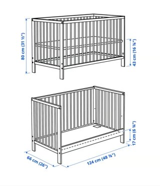 Cuna IKEA blanca
