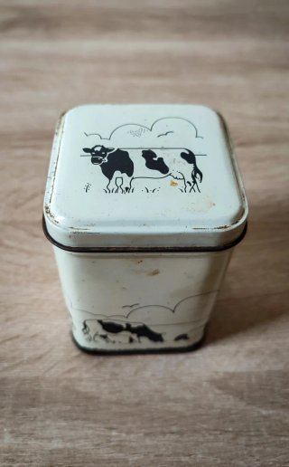 Set Scatole di Latta Vintage Litografate  Mucche