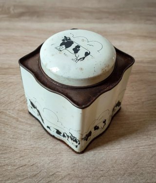 Set Scatole di Latta Vintage Litografate  Mucche