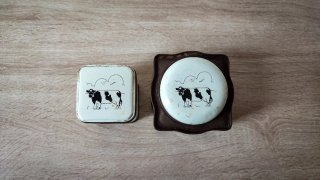 Set Scatole di Latta Vintage Litografate  Mucche