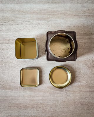 Set Scatole di Latta Vintage Litografate  Mucche