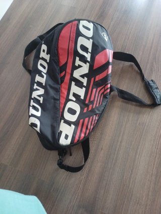 Bolsa de pádel Dunlop negra y roja