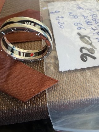 Anello Bvlgari Save the Children Argento