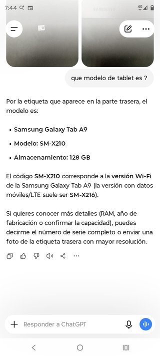 Samsung Galaxy Tab A9 SM-X210 PANTALLA ROTA