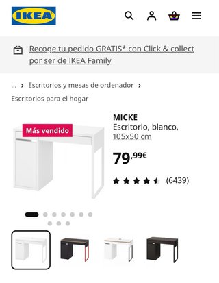 Escritorio Micke Ikea Blanco